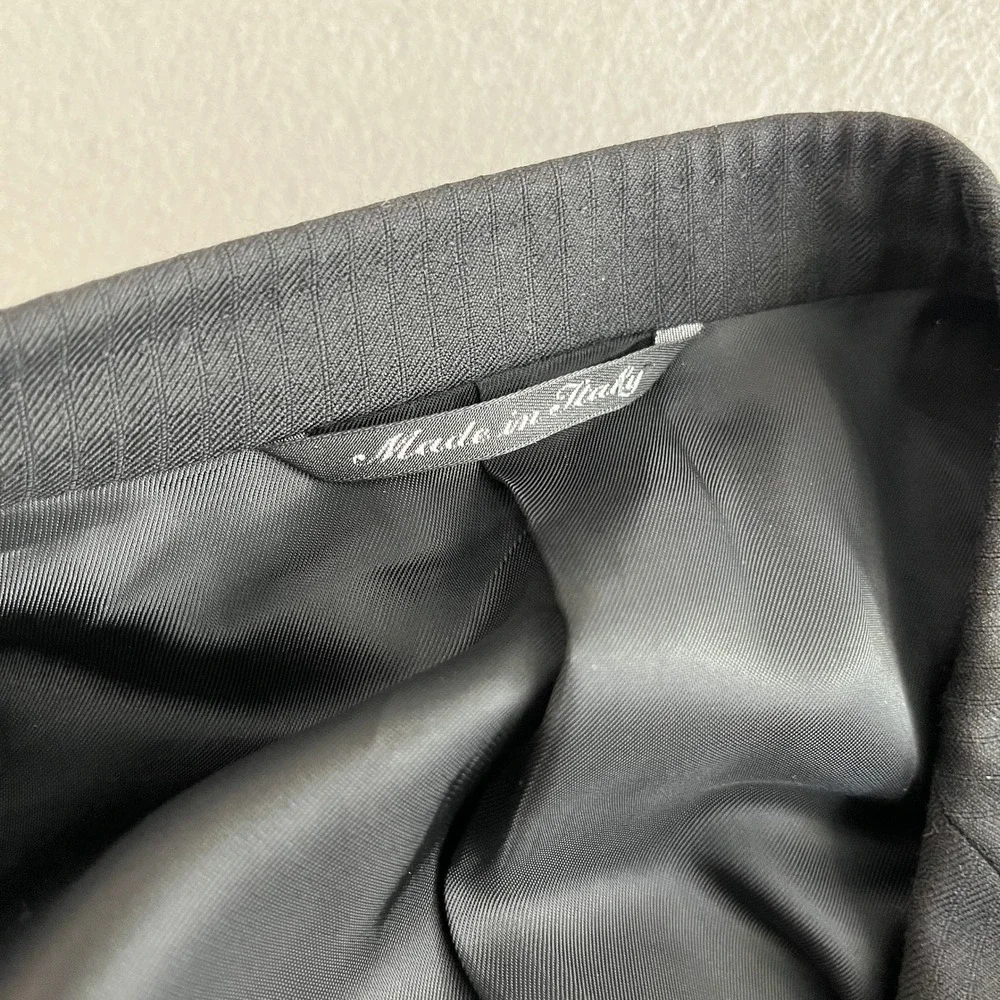 Canali‎ Bloomingdales Black Blazer Super 120s Made In Italy Men's 52C 100% Wool - Picture 10 of 10